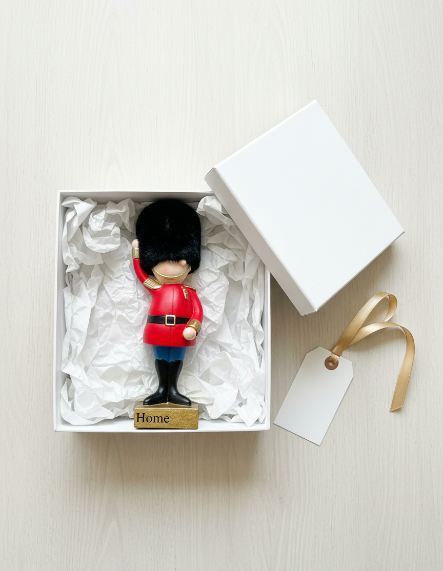 Hanka Home Royal Guard Statue – Charming Ceremonial Soldier Figurine with Faux Fur Bearskin Hat – Collectible Palace Souvenir Figure for Home Decor & Office Desk – Iconic Sentry Gift